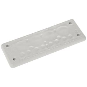 Trelleborg MH-24 F 19-1 LIGHT GREY UL94 V-0 IP65 | TPE | Screw Durchführungsplatte TPE Grau 1St.