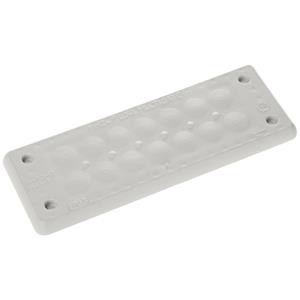 Trelleborg MH-24 F 20-1 LIGHT GREY UL94 V-0 IP65 | TPE | Screw Durchführungsplatte TPE Grau 1St.