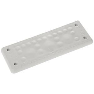 Trelleborg MH-24 F 22-1 LIGHT GREY UL94 V-0 IP65 | TPE | Screw Durchführungsplatte TPE Grau 1St.