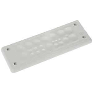 Trelleborg MH-24 F 23-2 LIGHT GREY UL94 V-0 IP65 | TPE | Screw Durchführungsplatte TPE Grau 1St.