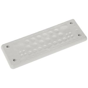 Trelleborg MH-24 F 30-2 LIGHT GREY UL94 V-0 IP65 | TPE | Screw Durchführungsplatte TPE Grau 1St.