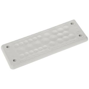 Trelleborg MH-24 F27-1 LIGHT GREY UL94 V-0 IP65 | TPE | Screw Durchführungsplatte TPE Grau 1St.