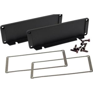 hammondelectronics Hammond Electronics Eindplaat Aluminium Zwart (l x b x h) 16 x 169 x 57 mm 2 stuk(s)