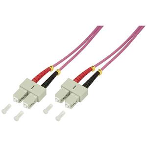 logilinkprofessional LogiLink LWL Patchkabel, SC-Duplex - SC-Duplex, OM4, 10,0 m
