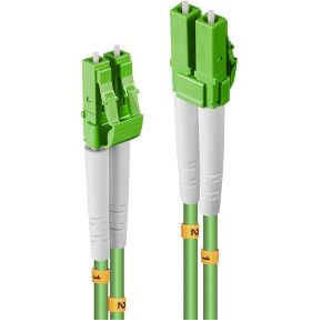 LINDY 46314 Glasfaser LWL Anschlusskabel [1x LC-Stecker - 1x LC-Stecker] 50/125 µ Multimode OM5 10m