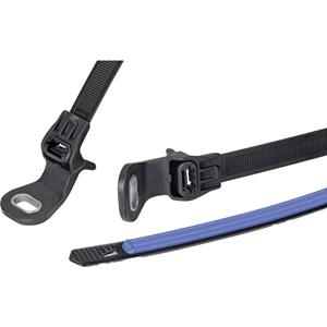 HellermannTyton 156-04096 SGT100SAHD6.5S2.0-PA66HS/TPE/PA66HS-BK/B Kabelbinder 12.7mm Schwarz/Blau