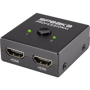speakaprofessional SpeaKa Professional 2 Port HDMI-Switch bidirektional verwendbar 3840 x 2160 Pixel