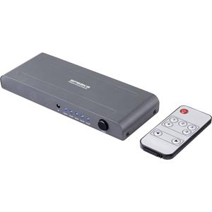 speakaprofessional SpeaKa Professional SP-HSW-250 5 Port HDMI-Switch Ultra HD-fähig 3840 x 2160 Pixel