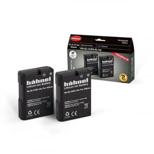 Hähnel Fototechnik HL-EL14a, 2er Camera-accu Vervangt originele accu EN-EL14, EN-EL14a 7.4 V 1050 mAh