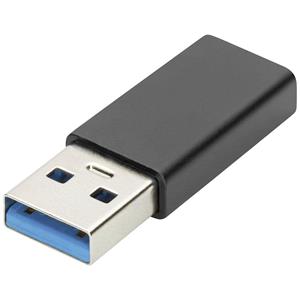 DIGITUS USB Type-C Adapter, USB A - USB-C, schwarz