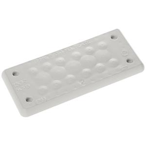 Trelleborg MH-16 F 17-1 LIGHT GREY UL94 V-0 IP65 TPE Screw Doorvoerplaat TPE Grijs 1 stuk(s)