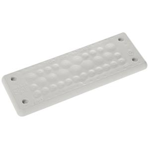 Trelleborg MH-24 F 31-1 LIGHT GREY UL94 V-0 IP65 TPE Screw Doorvoerplaat TPE Grijs 1 stuk(s)