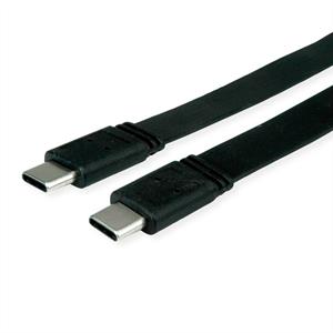 Value USB-kabel USB 4.0 USB-C stekker 0.5 m Zwart Afgeschermd 11.99.9085