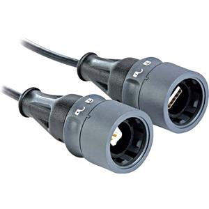 Bulgin USB-Kabel USB 2.0 USB-A Stecker, USB-B Stecker 3.00m PXP6041/AB/3M00