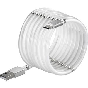 Renkforce USB-Kabel USB 2.0 USB-A Stecker, USB-C™ Stecker 2.00m Weiß vergoldete Steckkontakte TO-