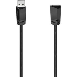 Hama USB-kabel USB 2.0 USB-A bus, USB-A stekker 0.75 m Zwart 00200618