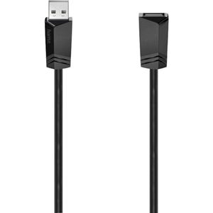 Hama USB-Kabel USB 2.0 USB-A Buchse, USB-A Stecker 5.00m Schwarz 00200621