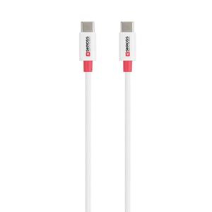 Skross USB-kabel USB 2.0 USB-C stekker, USB-C stekker 0.15 m Wit Rond SKCA0007C-C15CN