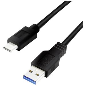 LogiLink USB 3.2 Kabel, USB-A - USB-C Stecker, 0,15 m