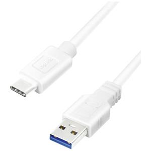 LogiLink USB 3.2 Kabel, USB-A - USB-C Stecker, 0,15 m, weiß