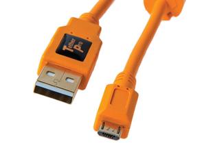 Tether Tools USB-kabel USB-A stekker, USB-micro-B stekker 4.60 m Oranje CU5430ORG