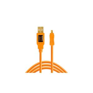 Tether Tools USB-kabel USB-mini-B stekker, USB-A stekker 4.60 m Oranje CU8015-ORG