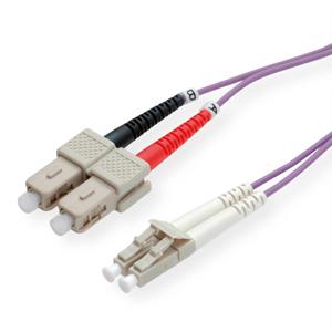 Roline 21.15.8765 Glasfaser LWL Anschlusskabel [1x LC-Stecker - 1x SC-Stecker] 50/125 µ Multimode O
