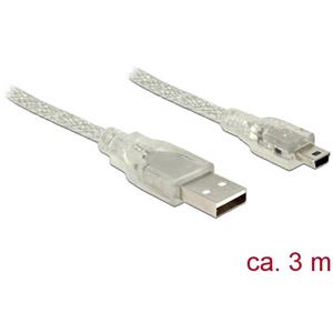 Delock USB 2.0 Typ-A m. > USB 2.0 Mini-B m. 3m