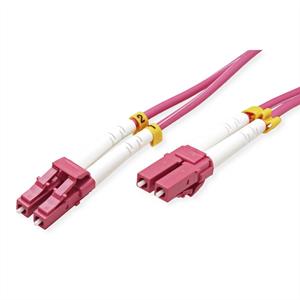 VALUE F.O. kabel 50/125µm OM4, LC/LC, violet, 20 m