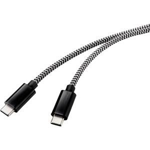 Renkforce USB-Kabel USB 2.0 USB-C™ Stecker 50.00cm Schwarz RF-4598416