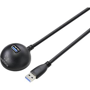Renkforce USB-Kabel USB 3.2 Gen1 (USB 3.0 / USB 3.1 Gen1) USB-A Buchse 1.80m Schwarz RF-4969046
