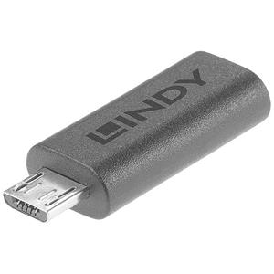 Lindy - USB-Adapter - USB-C (W) zu Micro-USB Type B (M) - USB 2.0 - Schwarz
