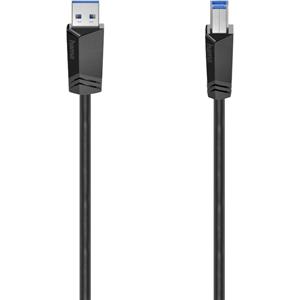 Hama USB-kabel USB 3.2 Gen1 (USB 3.0 / USB 3.1 Gen1) USB-A stekker, USB-B stekker 1.50 m Zwart 00200625