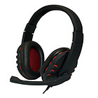 Stereo Headset met Microphone zwart/rood