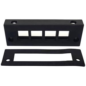 TRU COMPONENTS KEL-E4 Kabelinvoeringsplaat Klem-Ø (max.): 16 mm Polyamide Zwart 1 stuk(s)