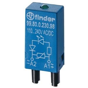 Finder Steckmodul mit Varistor, mit Anzeige, LED 99.80.0.230.08 10St.