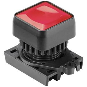 TRU COMPONENTS S2PRSU-P3R Druktoets Vierkant Rood (transparant) 1 stuk(s)