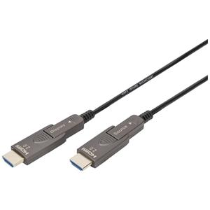 DIGITUS HDMI AOC Hybrid Glasfaserkabel, 4K, schwarz, 10 m