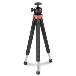 Hama Traveller Pro Dreibeinstativ 1/4 Zoll Arbeitshöhe=23 - 105cm Schwarz, Silber, Rot Für Smartph