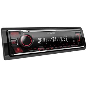 Kenwood KMMBT408DAB Autoradio enkel DIN Bluetooth handsfree, Aansluiting voor stuurbediening, DAB+ tuner