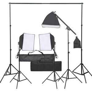 VidaXL Fotostudioset Met Verlichtingsset