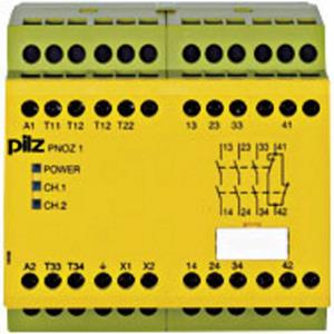 PILZ Sicherheitsschaltgerät PNOZ 1 230-240VAC 3n/o 1n/c 3 Schließer, 1 Öffner (B x H x T) 90 x 87
