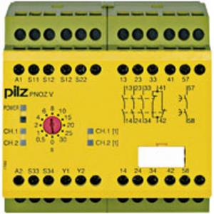 PILZ Veiligheidsrelais PNOZ V 30s 24VDC 3n/o 1n/c 1n/o t  Voedingsspanning (num): 24 V/DC 3x NO, 1x NC (b x h x d) 90 x 87 x 121 mm 1 stuk(s)