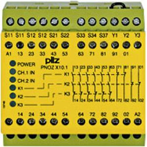 PILZ Sicherheitsschaltgerät PNOZ X10.1 24VDC 6n/o 4n/c 6LED Betriebsspannung: 24 V/DC 6 Schließer,