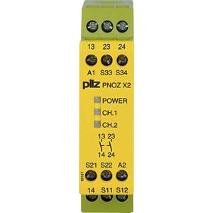 PILZ Veiligheidsrelais PNOZ X2 24VAC/DC 2n/o  2x NO (b x h x d) 22.5 x 87 x 121 mm 1 stuk(s)