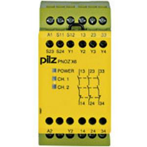 PILZ Sicherheitsschaltgerät PNOZ X6 24VAC 24VDC 3n/o 3 Schließer (B x H x T) 45 x 87 x 121mm 1St.