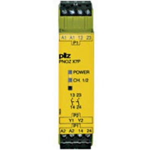 PILZ Sicherheitsschaltgerät PNOZ X7P 24VAC/DC 2n/o 2 Schließer (B x H x T) 22.5 x 94 x 121mm 1St.