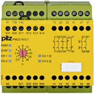 PILZ Sicherheitsschaltgerät PNOZ XV3.1 30/24VDC 3n/o 1n/c 2n/o t Betriebsspannung: 24 V/DC 3 Schlie