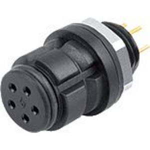 Binder 99 9216 090 05 Flanschdose Buchse, gerade Serie (Rundsteckverbinder): 620 Gesamtpolzahl: 5 20