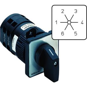 Sälzer M220-61052-219M1 Nockenschalter 20A 2 x 60° Grau, Schwarz 1St.